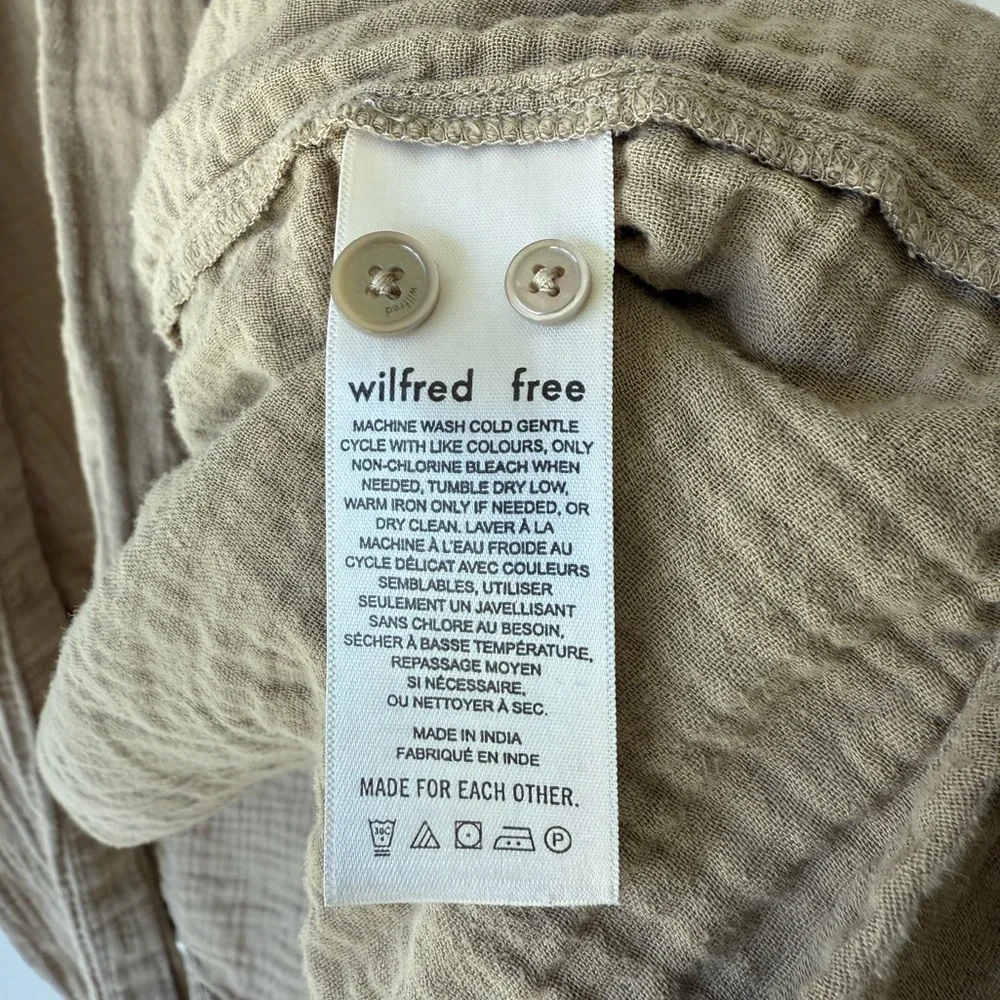 Wilfred Free Sail Shirt | Size S | Taupe Beige | Aritzia - Picture 5 of 8